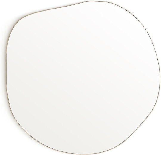 La Redoute Interieurs Wandspiegel mit Gelb Metallisch Rahmen 80x91.5cm 1Stück