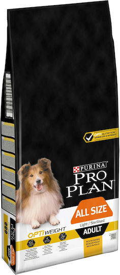 Pro Plan OptiWeight 14kg Dry Food Diet for Adult Neutered Dogs with Chicken and Rice