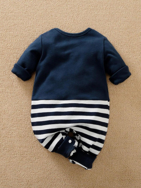 TakTakBaby Baby Bodysuit Set Long-Sleeved Navy Blue