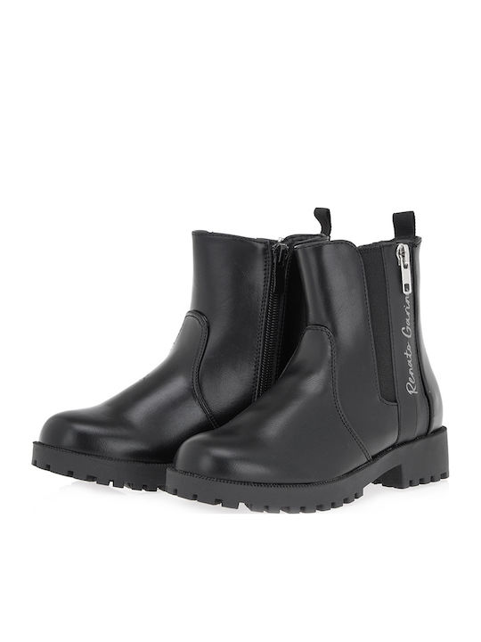 Kinderstiefel mit Reißverschluss Schwarz