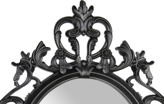 Keskor 72527 Καθρέπτης Οβάλ Μαύρος 70x48cm Keskor 72527 Καθρέπτης Οβάλ Μαύρος 70x48cm