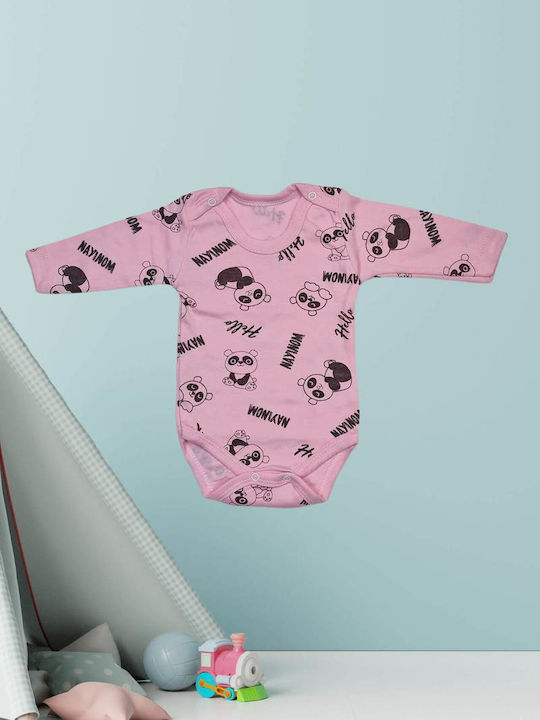 Nayinom Set Baby Unterwäsche Strampler mit Hose Rosa