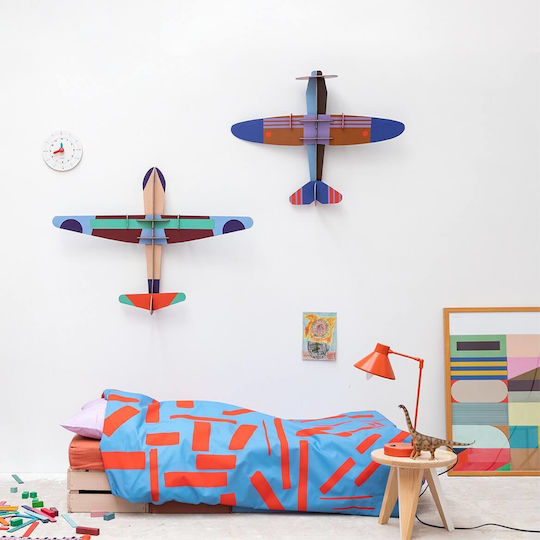 Studio Roof Wall Decor Made of Paper 73.5x15x58cm