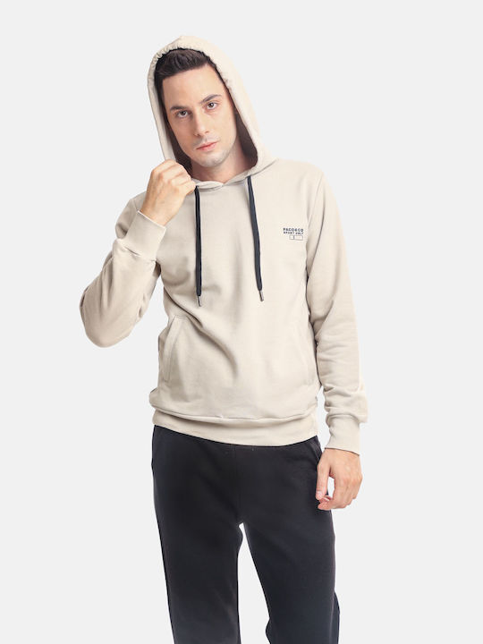 Paco & Co Men's Sweatshirt with Hood Beige