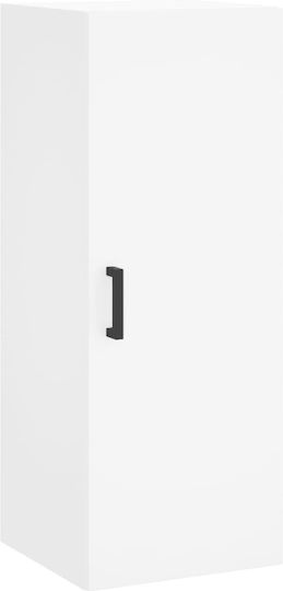 Office Storage Chipboard Cabinet White L34.5xW34xH180cm