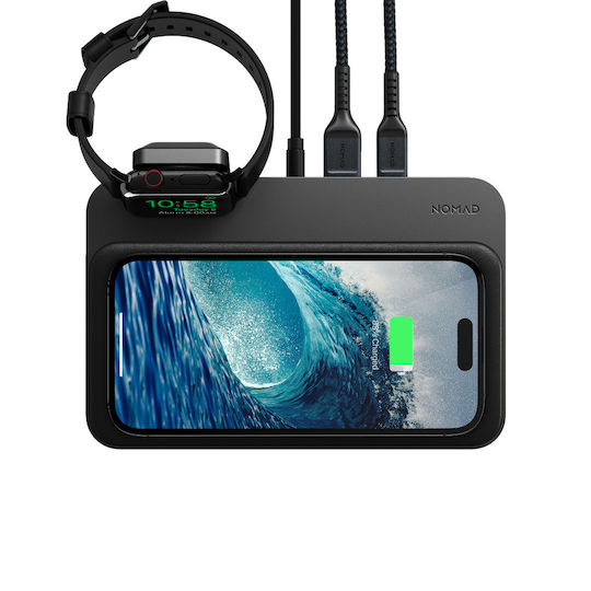 Nomad Аσύρματο Зарядно Устройство (Qi Pad) и Кабел USB-C 10W Power Delivery Черен (NM01215585)