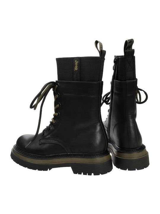 Leather Women's Ankle Boots Black