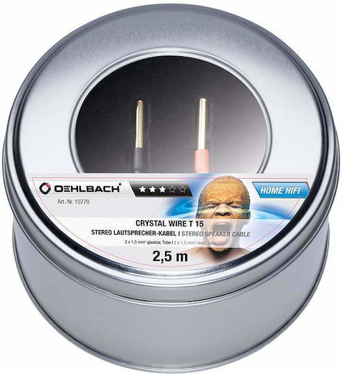 Oehlbach Crystal Καλώδιο Ηχείου Ατερμάτιστο 10m