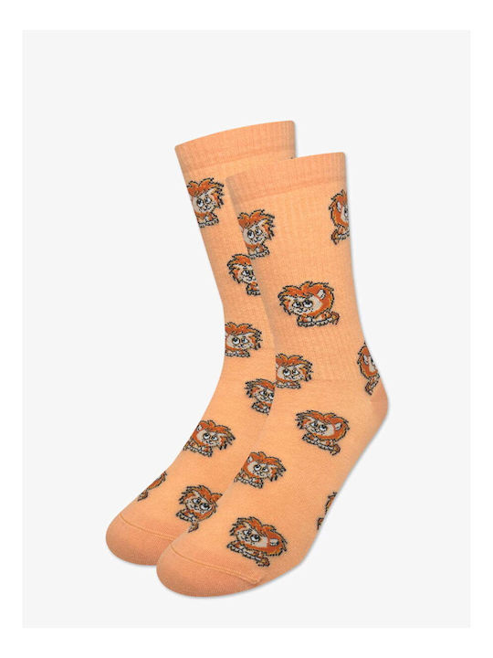 Axidwear Lion Socks Orange