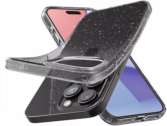 Spigen Liquid Crystal Glitter Back Cover Σιλικόνης Διάφανο (iPhone 15 Pro)