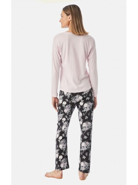 Minerva Winter Baumwolle Damen Pyjama-Hose