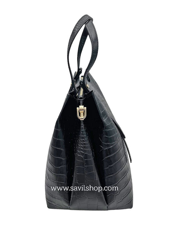 Savil Leather Women's Bag Hand Black