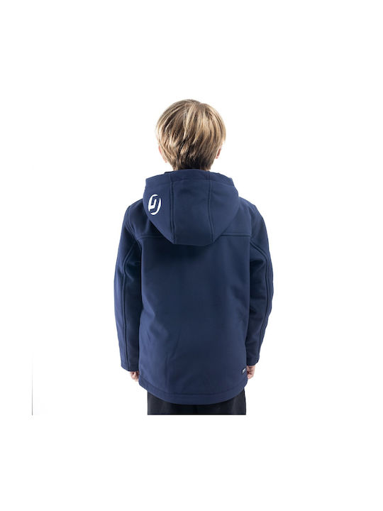 District75 Kids Casual Jacket with Hood Blue