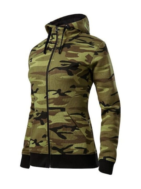 Damen Sweatshirtjacke Grün