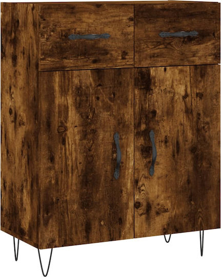 Ντουλάπα Γραφείου Ξύλινη Καφέ 69.5x34x180cm
