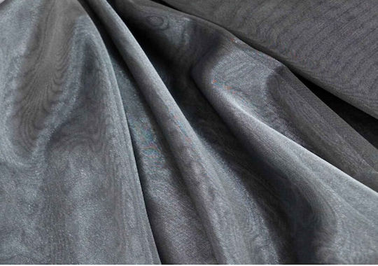 Saray Home Κουρτίνα Παραθύρου με Τρέσα Γκρι 280x140εκ.
