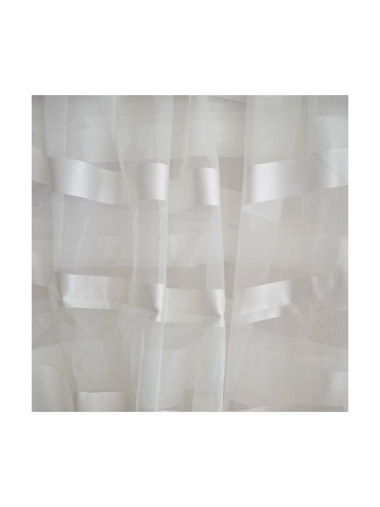 Saray Home White Curtain with Grommets 280x300cm