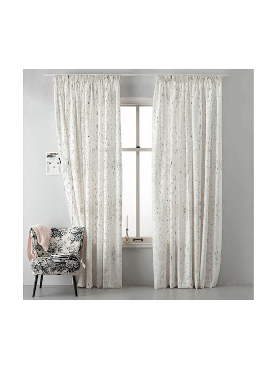 Saray Home Vorhang mit Bleistiftfalten Schwarz KE 1513 220x280cm