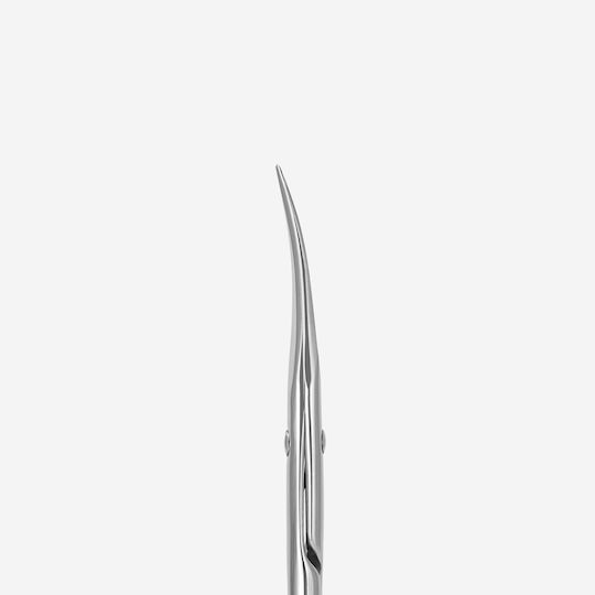 Staleks Nail Scissors Stainless with Curved Tip Cuticles Silver 57145 1 Piece