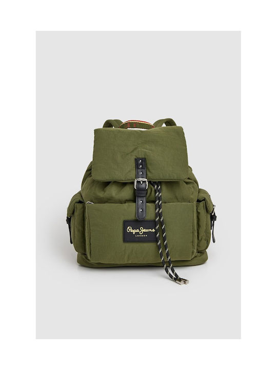 Pepe Jeans Weiblich Stoff Rucksack Grün