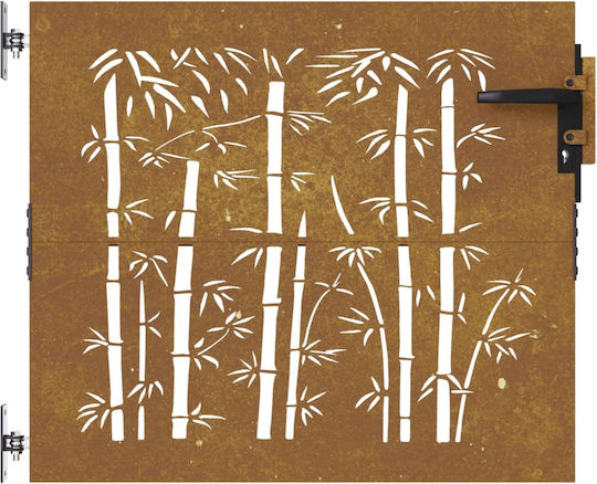 vidaXL Fence Gate from Bamboo in Brown Color 85cm x 1.0m