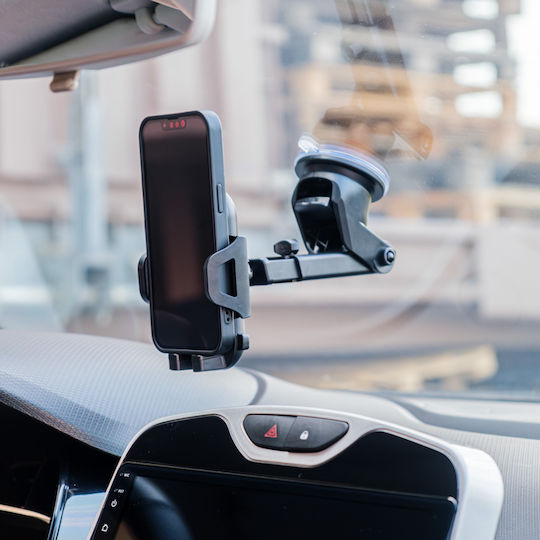 Cartech Suport Auto pentru Telefon cu cârlige reglabile Neagră
