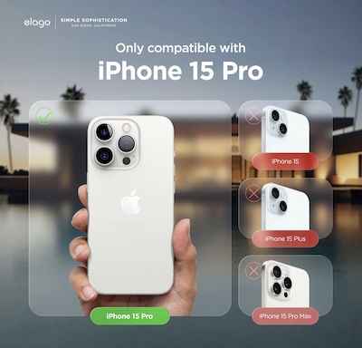 Elago Premium Umschlag Rückseite Silikon Gelb (iPhone 15 Pro)