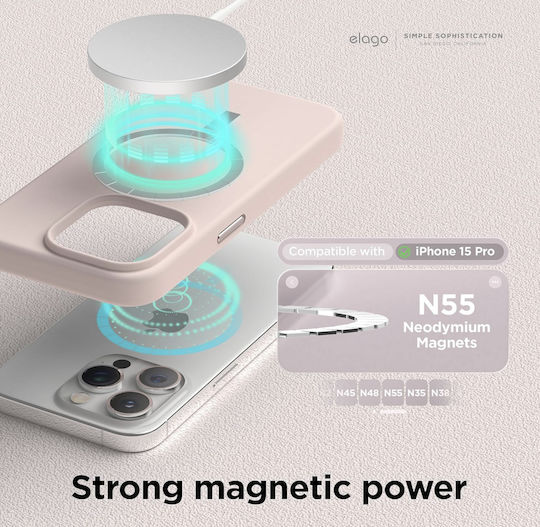 Elago Back Cover Silicon 1.7mm Roz (iPhone 15 Pro)