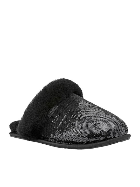 UGG Scuffette Ii Παντόφλες με Γούνα Μαύρες