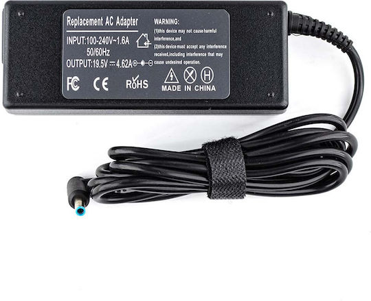 Lamtech Laptop Charger 90W 19.5V 4.62A for HP with Detachable Power Cord