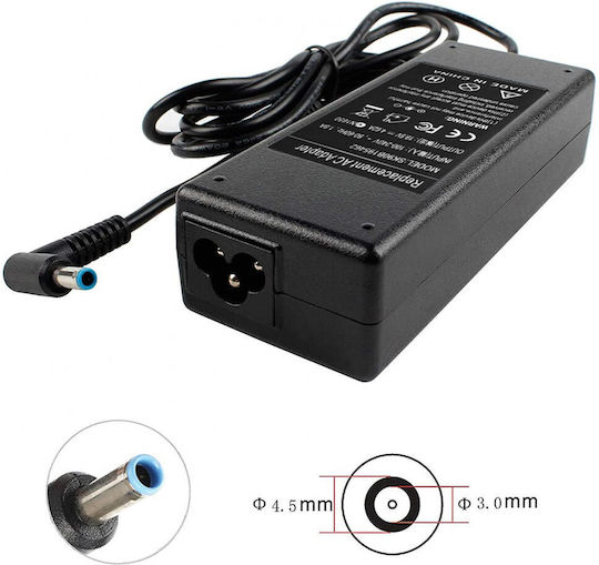 Lamtech Laptop Charger 90W 19.5V 4.62A for HP with Detachable Power Cord