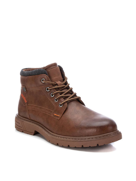 Refresh Men's Boots with Zipper Brown