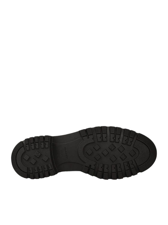 Aligrey Leather Women's Moccasins in Black Color