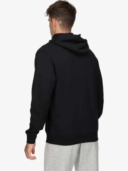 Nike Club Fleece+ Φούτερ Μαύρο με Κουκούλα