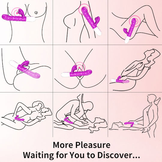 Kinksters Κλειτοριδικός Δονητής με Απομακρυσμένο Έλεγχο 23cm Μωβ