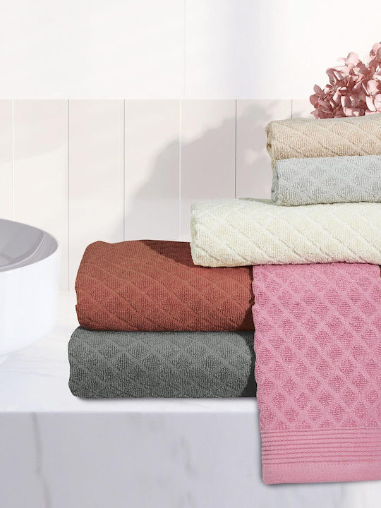 Das Home Bath Towel Set 3pcs Best 0688 Graphite Weight 480gr/m²
