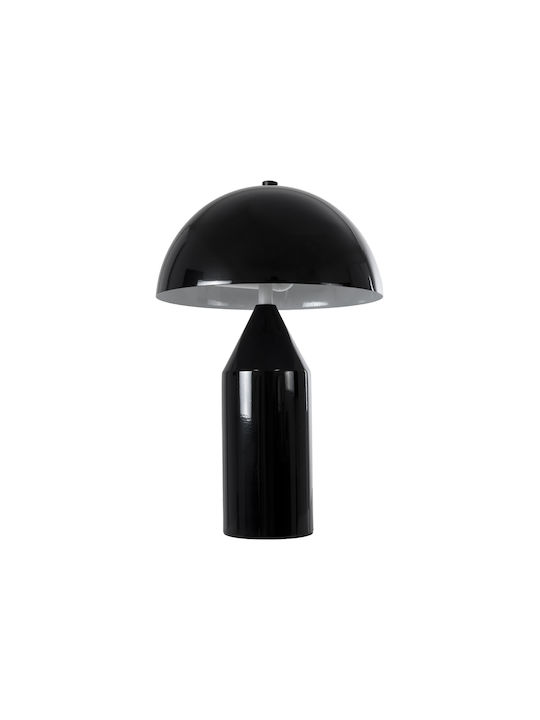 GloboStar Metal Table Lamp for Socket E27 with Black Shade and Base