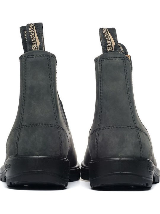 Δερμάτινα Chelsea Μποτάκια Rustic Black