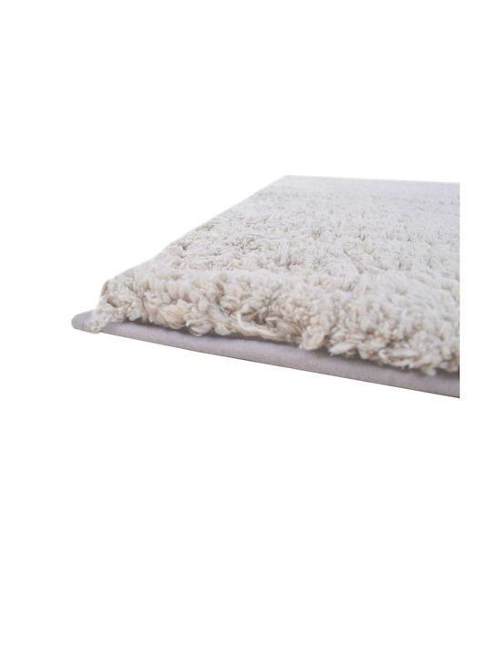 Ankor Rutschfest Badematte Synthetisch,Polyester/Cotton/Leather Rechteckig 827435 Beige 50x80cm