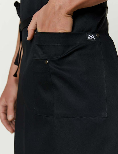 Ayo Șorț Ospătar / Barista / Barman Corp întreg Aika-F-5700.20 Negru