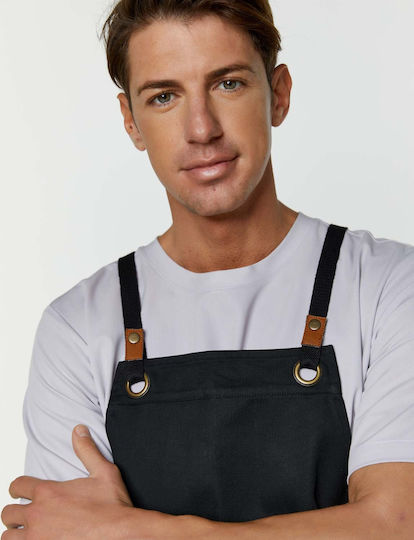 Ayo Șorț Ospătar / Barista / Barman Corp întreg Aika-F-5700.20 Negru
