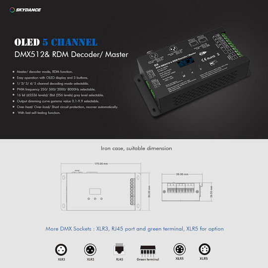GloboStar Skydance Wireless Dimmer Wi-Fi with Remote Control 71448