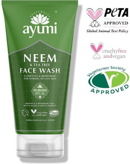 Ayumi Neem & Tea Tree Facial Cleanser Cream for Oil Control and Moisturizing Action 150ml