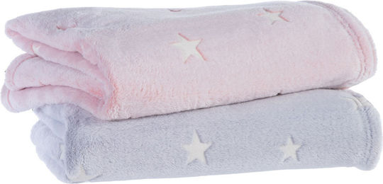 Nef-Nef Homeware Pătură Pătuț interstellar Fleece Roz 110x150cm