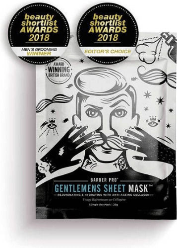 Beauty Pro Barber Pro Rejuvenating And Hydrating With Anti-ageing Collagen Sheet Mask 23gr