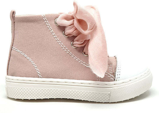 Designer's Cat Βαπτιστικά Δερμάτινα Μποτάκια Ροζ
