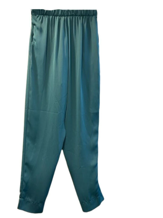 Damen Stoff Hose Blau