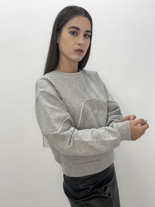 Quzu Women's Sweatshirt Gray