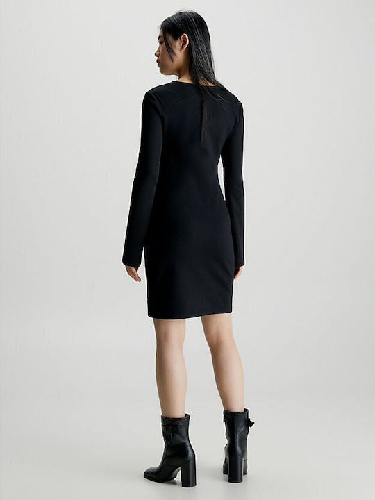 Calvin Klein Mini Βραδινό Φόρεμα Μαύρο
