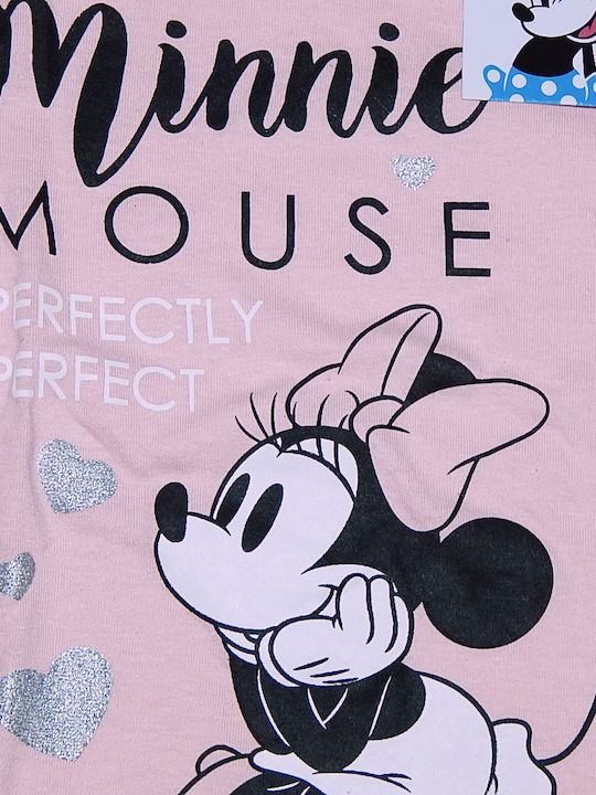 Παιδική Μπλούζα Μακρυμάνικη Ροζ Minnie